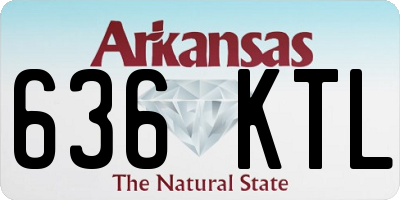 AR license plate 636KTL