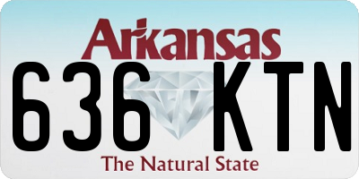 AR license plate 636KTN
