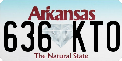 AR license plate 636KTO