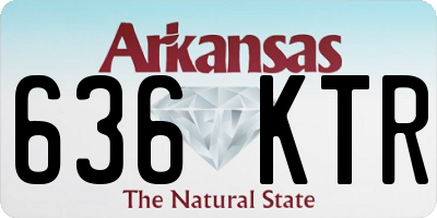 AR license plate 636KTR