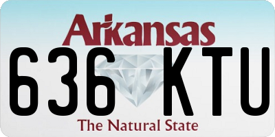 AR license plate 636KTU