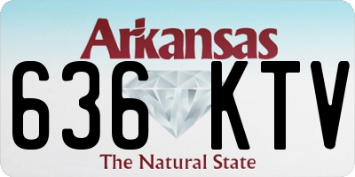 AR license plate 636KTV