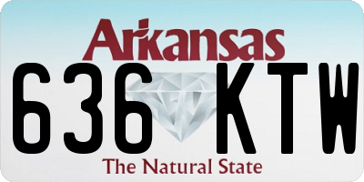 AR license plate 636KTW