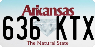 AR license plate 636KTX