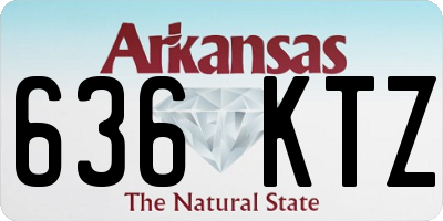 AR license plate 636KTZ