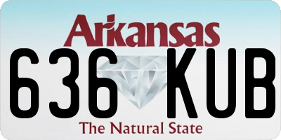 AR license plate 636KUB