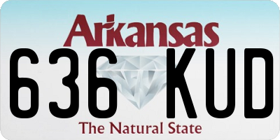 AR license plate 636KUD