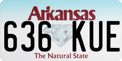 AR license plate 636KUE