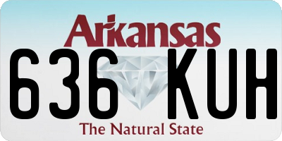 AR license plate 636KUH