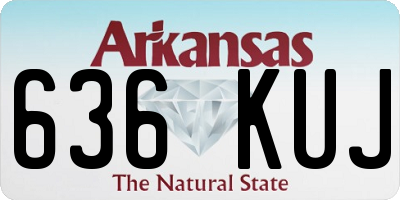 AR license plate 636KUJ
