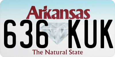 AR license plate 636KUK