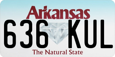 AR license plate 636KUL