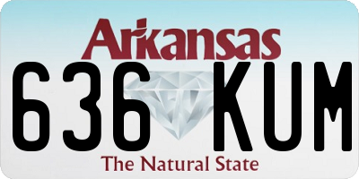 AR license plate 636KUM