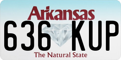 AR license plate 636KUP