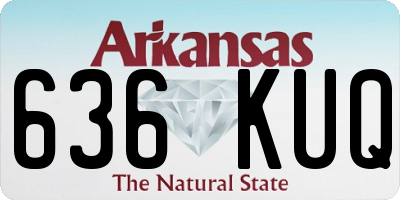 AR license plate 636KUQ