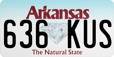 AR license plate 636KUS