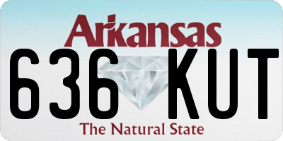 AR license plate 636KUT