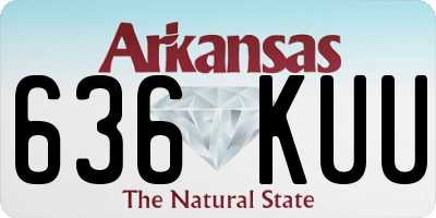 AR license plate 636KUU