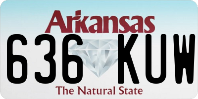 AR license plate 636KUW