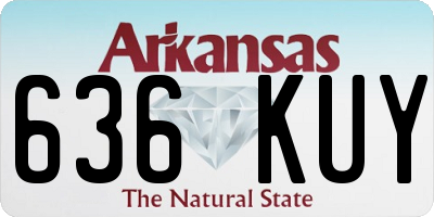 AR license plate 636KUY