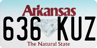 AR license plate 636KUZ