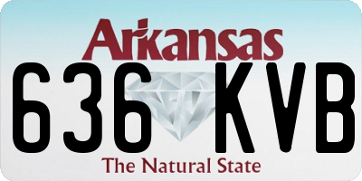 AR license plate 636KVB
