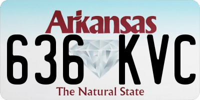 AR license plate 636KVC