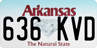 AR license plate 636KVD
