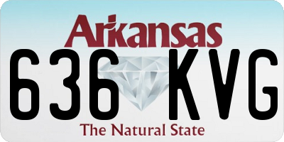 AR license plate 636KVG