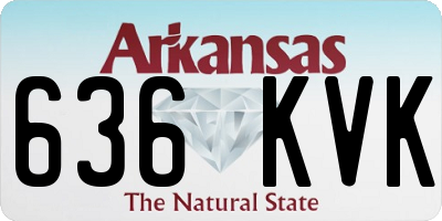 AR license plate 636KVK
