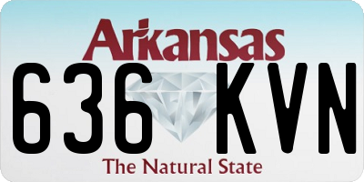 AR license plate 636KVN