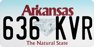 AR license plate 636KVR
