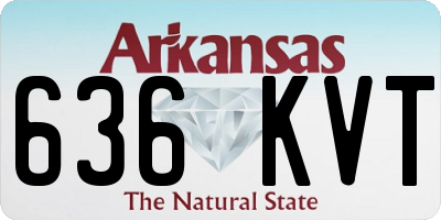 AR license plate 636KVT