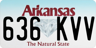 AR license plate 636KVV