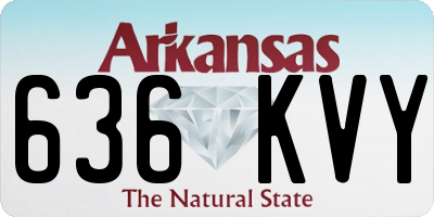 AR license plate 636KVY