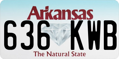 AR license plate 636KWB