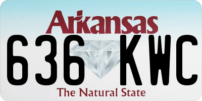 AR license plate 636KWC