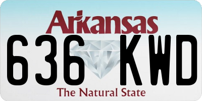 AR license plate 636KWD