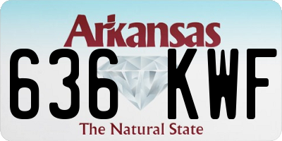 AR license plate 636KWF