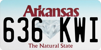 AR license plate 636KWI
