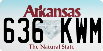 AR license plate 636KWM