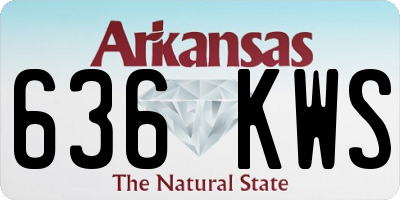 AR license plate 636KWS
