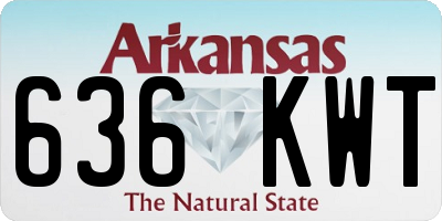 AR license plate 636KWT