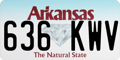 AR license plate 636KWV