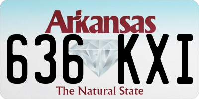 AR license plate 636KXI