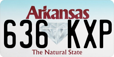 AR license plate 636KXP