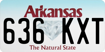 AR license plate 636KXT