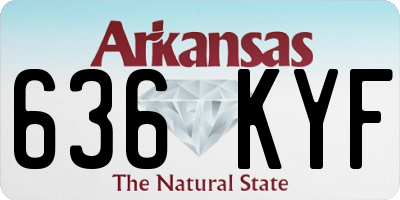 AR license plate 636KYF