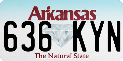 AR license plate 636KYN