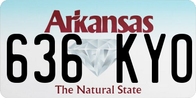 AR license plate 636KYO